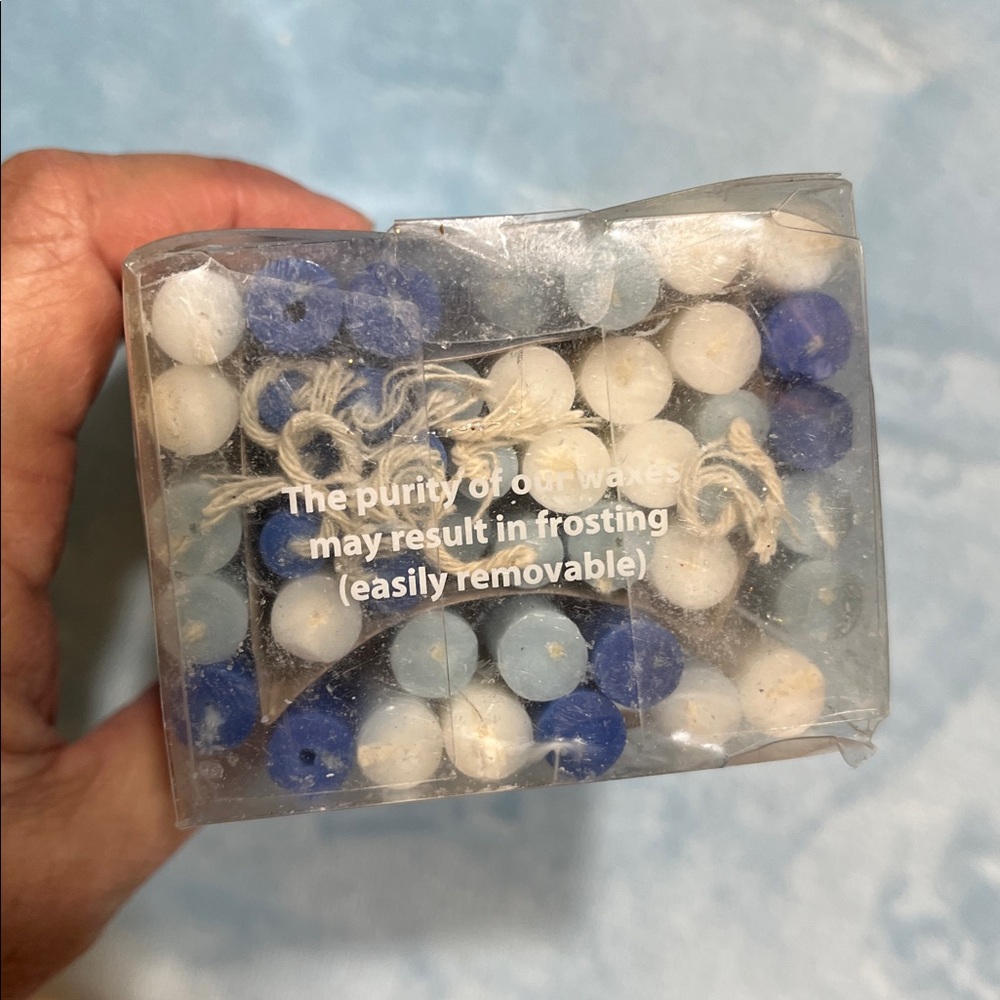 45 Blue and White Chanukah Candles for a Menorah ~5” - Picture 8 of 11